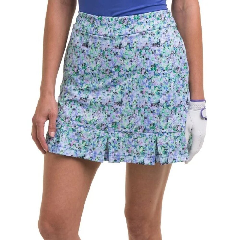 NWT EPNY Women's 17.5 Inch Sponge Tile Print Golf Skort XL